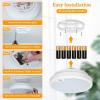 image2Pack Battery Operated Motion Sensor LED Ceiling Light 72inch Flush Mount Light Fixture 6000K Wireless Motion Activated Ceiling Lamp in 400LM for Closet Pantry Laundry StairBattery Not Included3000K Warm White