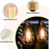 image60 Watt Incandescent Edison Light Bulbs Vintage Dimmable E26 Bulbs ST58 2200K Warm White Antique 260LM E26 Medium Screw Base Amber Filament Bulbs for Home Bedroom Office Decorative Lamp4PackST64