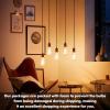 image60 Watt Incandescent Edison Light Bulbs Vintage Dimmable E26 Bulbs ST58 2200K Warm White Antique 260LM E26 Medium Screw Base Amber Filament Bulbs for Home Bedroom Office Decorative Lamp4PackST64
