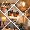 image60 Watt Incandescent Edison Light Bulbs Vintage Dimmable E26 Bulbs ST58 2200K Warm White Antique 260LM E26 Medium Screw Base Amber Filament Bulbs for Home Bedroom Office Decorative Lamp4PackST58
