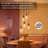 image60 Watt Incandescent Edison Light Bulbs Vintage Dimmable E26 Bulbs ST58 2200K Warm White Antique 260LM E26 Medium Screw Base Amber Filament Bulbs for Home Bedroom Office Decorative Lamp4PackST58