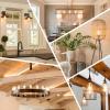 image60 Watt Incandescent Edison Light Bulbs Vintage Dimmable E26 Bulbs ST58 2200K Warm White Antique 260LM E26 Medium Screw Base Amber Filament Bulbs for Home Bedroom Office Decorative Lamp4PackST64