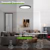 imageBlack LED Flush Mount Ceiling Light Fixture 100W Equivalent Dimmable Modern Recessed Ceiling Lamp 5000K Daylight White 15W 1200Lm 7 Inch Thin Flat Ceiling Light for Closet Kitchen Hallway 1PackBlack