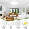 imageBlack LED Flush Mount Ceiling Light Fixture 100W Equivalent Dimmable Modern Recessed Ceiling Lamp 5000K Daylight White 15W 1200Lm 7 Inch Thin Flat Ceiling Light for Closet Kitchen Hallway 1PackWhite