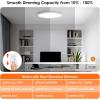 imageBrightever 12 Inch Black LED Flush Mount Ceiling Lights 28W 3200LM Ultra Thin 067 Inch Close to Ceiling Light Fixtures 5000K Daylight Dimmable Flat Ceiling Lamp for Dining Room Garage 6 PacksWhite