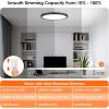 imageBrightever 12 Inch Black LED Flush Mount Ceiling Lights 28W 3200LM Ultra Thin 067 Inch Close to Ceiling Light Fixtures 5000K Daylight Dimmable Flat Ceiling Lamp for Dining Room Garage 6 PacksBlack