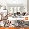 imageBrightever 12 Inch Black LED Flush Mount Ceiling Lights 28W 3200LM Ultra Thin 067 Inch Close to Ceiling Light Fixtures 5000K Daylight Dimmable Flat Ceiling Lamp for Dining Room Garage 6 PacksWhite