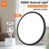 imageBrightever 12 Inch Black LED Flush Mount Ceiling Lights 28W 3200LM Ultra Thin 067 Inch Close to Ceiling Light Fixtures 5000K Daylight Dimmable Flat Ceiling Lamp for Dining Room Garage 6 PacksBlack