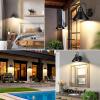 imageBrightever 13W A19 LED Bulbs 1500LM Daylight White 100W Equivalent with Farmhouse Outdoor Barn Lights