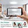 imageBrightever 2Pack LED Flush Mount Ceiling Light Black 5000K Daylight White 9 Inch 2200LM Modern Ceiling Light Fixture 180W Equivalent 067 Inch Thickness LED Ceiling Lamps for Hallway NonDimmableWhite