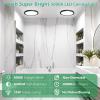 imageBrightever 2Pack LED Flush Mount Ceiling Light Black 5000K Daylight White 9 Inch 2200LM Modern Ceiling Light Fixture 180W Equivalent 067 Inch Thickness LED Ceiling Lamps for Hallway NonDimmableBlack