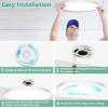 imageBrightever 2Pack LED Flush Mount Ceiling Light Black 5000K Daylight White 9 Inch 2200LM Modern Ceiling Light Fixture 180W Equivalent 067 Inch Thickness LED Ceiling Lamps for Hallway NonDimmableWhite