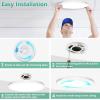 imageBrightever 2Pack LED Flush Mount Ceiling Light Black 5000K Daylight White 9 Inch 2200LM Modern Ceiling Light Fixture 180W Equivalent 067 Inch Thickness LED Ceiling Lamps for Hallway NonDimmableWhite
