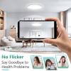 imageBrightever 2Pack LED Flush Mount Ceiling Light Black 5000K Daylight White 9 Inch 2200LM Modern Ceiling Light Fixture 180W Equivalent 067 Inch Thickness LED Ceiling Lamps for Hallway NonDimmableWhite