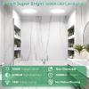 imageBrightever 2Pack LED Flush Mount Ceiling Light Black 5000K Daylight White 9 Inch 2200LM Modern Ceiling Light Fixture 180W Equivalent 067 Inch Thickness LED Ceiling Lamps for Hallway NonDimmableWhite