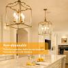imageBrightever Candelabra 40W Equivalent LED Light Bulbs 4W Candle Light Bulbs with Small E12 Base Daylight White 5000K Ceiling Fan Lightbulbs Type B Bulb for Wall Sconces NonDimmable Pack of 62700k Warm White