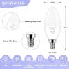 imageBrightever Candelabra 40W Equivalent LED Light Bulbs 4W Candle Light Bulbs with Small E12 Base Daylight White 5000K Ceiling Fan Lightbulbs Type B Bulb for Wall Sconces NonDimmable Pack of 64000k Natural White