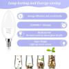 imageBrightever Candelabra 40W Equivalent LED Light Bulbs 4W Candle Light Bulbs with Small E12 Base Daylight White 5000K Ceiling Fan Lightbulbs Type B Bulb for Wall Sconces NonDimmable Pack of 64000k Natural White
