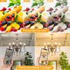 imageBrightever Candelabra 40W Equivalent LED Light Bulbs 4W Candle Light Bulbs with Small E12 Base Daylight White 5000K Ceiling Fan Lightbulbs Type B Bulb for Wall Sconces NonDimmable Pack of 62700k Warm White