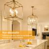 imageBrightever Candelabra 40W Equivalent LED Light Bulbs 4W Candle Light Bulbs with Small E12 Base Daylight White 5000K Ceiling Fan Lightbulbs Type B Bulb for Wall Sconces NonDimmable Pack of 62700k Warm White