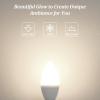 imageBrightever Candelabra 40W Equivalent LED Light Bulbs 4W Candle Light Bulbs with Small E12 Base Daylight White 5000K Ceiling Fan Lightbulbs Type B Bulb for Wall Sconces NonDimmable Pack of 64000k Natural White