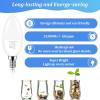 imageBrightever Candelabra 40W Equivalent LED Light Bulbs 4W Candle Light Bulbs with Small E12 Base Daylight White 5000K Ceiling Fan Lightbulbs Type B Bulb for Wall Sconces NonDimmable Pack of 65000k Daylight White