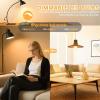 imageBrightever Dimmable Amber Light Bulbs 60 Watt Equivalent 2200K Warm Light Vintage LED Edison Bulbs 850LM 90CRI 7W ST58 E26 LED Bulb Clear Glass Antique Decorative Lights Bulb for Room 6Pack2200k Amber White