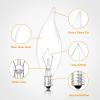 imageBrightever Vintage Incandescent Light Bulbs 40Watt B10 380 Lumens Clear Dimmable E12 Edison Candelabra Lightbulbs Decorative Candle Bulbs for Chandeliers Ceiling Fan 2500K Warm White 12PackAntique