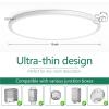 imageBrightever Walnut Wood LED Flush Mount Ceiling Light 12 Inch 24W 3200LM Close to Ceiling Light Fixtures Dimmable amp 2700K6500K 5 Color Selectable Light Fixtures Ceiling Mount 1 Pack5CCTWhite
