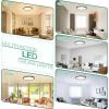 imageBrightever Walnut Wood LED Flush Mount Ceiling Light 12 Inch 24W 3200LM Close to Ceiling Light Fixtures Dimmable amp 2700K6500K 5 Color Selectable Light Fixtures Ceiling Mount 1 Pack5CCTOil Rubbed Bronze