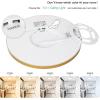 imageBrightever Walnut Wood LED Flush Mount Ceiling Light 12 Inch 24W 3200LM Close to Ceiling Light Fixtures Dimmable amp 2700K6500K 5 Color Selectable Light Fixtures Ceiling Mount 1 Pack5CCTGold