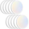 imageBrightever Walnut Wood LED Flush Mount Ceiling Light 12 Inch 24W 3200LM Close to Ceiling Light Fixtures Dimmable amp 2700K6500K 5 Color Selectable Light Fixtures Ceiling Mount 1 Pack3CCTWhite