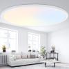 imageBrightever Walnut Wood LED Flush Mount Ceiling Light 12 Inch 24W 3200LM Close to Ceiling Light Fixtures Dimmable amp 2700K6500K 5 Color Selectable Light Fixtures Ceiling Mount 1 Pack5CCTWhite