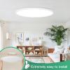 imageBrightever Walnut Wood LED Flush Mount Ceiling Light 12 Inch 24W 3200LM Close to Ceiling Light Fixtures Dimmable amp 2700K6500K 5 Color Selectable Light Fixtures Ceiling Mount 1 Pack5CCTWhite