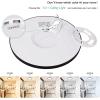imageBrightever Walnut Wood LED Flush Mount Ceiling Light 12 Inch 24W 3200LM Close to Ceiling Light Fixtures Dimmable amp 2700K6500K 5 Color Selectable Light Fixtures Ceiling Mount 1 Pack5CCTBlack