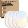 imageBrightever Walnut Wood LED Flush Mount Ceiling Light 12 Inch 24W 3200LM Close to Ceiling Light Fixtures Dimmable amp 2700K6500K 5 Color Selectable Light Fixtures Ceiling Mount 1 Pack5CCTWhite