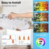 imageCrystal Chandeliers Flush Mount LED Ceiling Light Fixture 5000K Daylight White Super Bright 1980LM 11Inch Dimmable Farmhouse Kitchen Light Modern Ceiling Lamp for Bedroom Bathroom Nursery188 inch