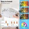 imageCrystal Chandeliers Flush Mount LED Ceiling Light Fixture 5000K Daylight White Super Bright 1980LM 11Inch Dimmable Farmhouse Kitchen Light Modern Ceiling Lamp for Bedroom Bathroom Nursery13 inch
