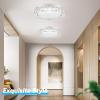 imageCrystal Chandeliers Flush Mount LED Ceiling Light Fixture 5000K Daylight White Super Bright 1980LM 11Inch Dimmable Farmhouse Kitchen Light Modern Ceiling Lamp for Bedroom Bathroom Nursery11 inch