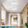 imageCrystal Chandeliers Flush Mount LED Ceiling Light Fixture 5000K Daylight White Super Bright 1980LM 11Inch Dimmable Farmhouse Kitchen Light Modern Ceiling Lamp for Bedroom Bathroom Nursery13 inch