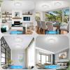 imageCrystal Chandeliers Flush Mount LED Ceiling Light Fixture 5000K Daylight White Super Bright 1980LM 11Inch Dimmable Farmhouse Kitchen Light Modern Ceiling Lamp for Bedroom Bathroom Nursery11 inch