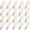 imageE12 LED Candelabra Bulbs 40 Watt Equivalent 4W Vintage Candle Light Bulbs Dimmable 470Lm Warm White 2700K B11 Edison Bulb Filament Clear Glass Lamp Bulb for Chandelier Ceiling Fan 5 Packs40w Warm White 2700k