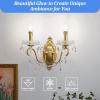 imageE12 LED Candelabra Bulbs 40 Watt Equivalent 4W Vintage Candle Light Bulbs Dimmable 470Lm Warm White 2700K B11 Edison Bulb Filament Clear Glass Lamp Bulb for Chandelier Ceiling Fan 5 Packs60w Daylight White 5000k