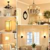 imageE12 LED Candelabra Bulbs 40 Watt Equivalent 4W Vintage Candle Light Bulbs Dimmable 470Lm Warm White 2700K B11 Edison Bulb Filament Clear Glass Lamp Bulb for Chandelier Ceiling Fan 5 Packs60w Warm White 2700k
