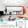 imageFlush Mount Ceiling Light Black 30W 4000Lm 5CCT Dimmable LED Ceiling Light Fixture 2700K3000K4000K5000K6500K Adjustable 10 Inch for Hallway Bedroom Bathroom Kitchen Closet Offices Set of 2Brushed Nickle