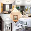 imageFlush Mount Ceiling Light Black 30W 4000Lm 5CCT Dimmable LED Ceiling Light Fixture 2700K3000K4000K5000K6500K Adjustable 10 Inch for Hallway Bedroom Bathroom Kitchen Closet Offices Set of 2Brushed Nickle
