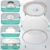 imageFlush Mount Ceiling Light Black 30W 4000Lm 5CCT Dimmable LED Ceiling Light Fixture 2700K3000K4000K5000K6500K Adjustable 10 Inch for Hallway Bedroom Bathroom Kitchen Closet Offices Set of 2Brushed Nickle