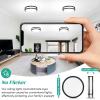 imageFlush Mount Ceiling Light Black 30W 4000Lm 5CCT Dimmable LED Ceiling Light Fixture 2700K3000K4000K5000K6500K Adjustable 10 Inch for Hallway Bedroom Bathroom Kitchen Closet Offices Set of 2Black