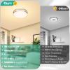 imageFlush Mount Ceiling Light Black 30W 4000Lm 5CCT Dimmable LED Ceiling Light Fixture 2700K3000K4000K5000K6500K Adjustable 10 Inch for Hallway Bedroom Bathroom Kitchen Closet Offices Set of 2Brushed Nickle