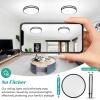 imageFlush Mount Ceiling Light Black 30W 4000Lm 5CCT Dimmable LED Ceiling Light Fixture 2700K3000K4000K5000K6500K Adjustable 10 Inch for Hallway Bedroom Bathroom Kitchen Closet Offices Set of 2Black